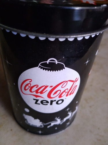 Lata Coca Cola Zero Cilindrica, Coleccionable (Usado)