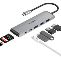 Comprar Concentrador Usb C, Estación De Acoplamiento Usb C Walnew 7 