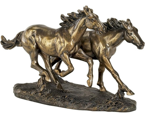 Kensington Hill Horses Running Wild 8 1/2  Estatua De Alto