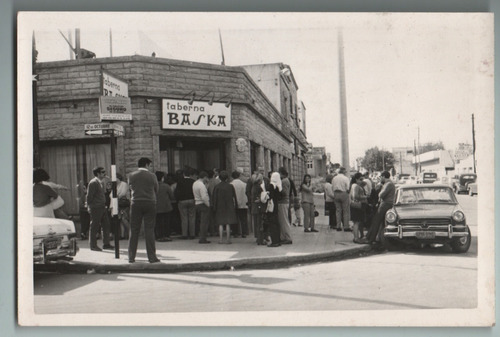 Antigua Foto Original Cantina Taberna Baska 1960's