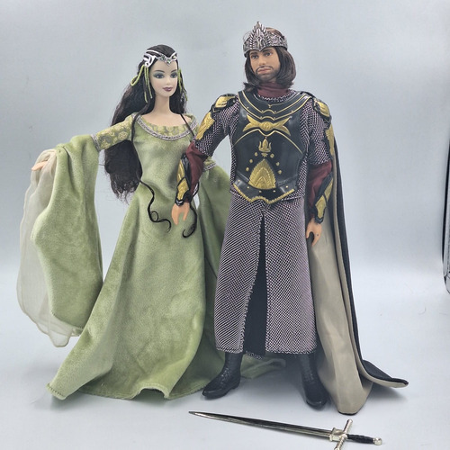 Barbie Casal Arwen Aragorn Lord Of The Rings 2004 Sr. Aneis 