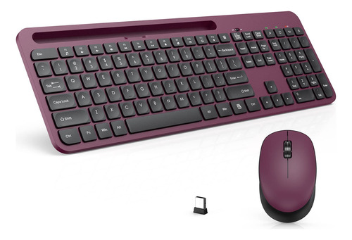 Deeliva Combo Teclado Inalambrico Tamaño Completo Soporte Pc