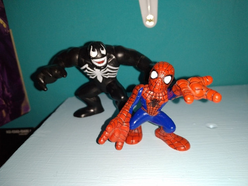 Venom Y Spider-man Superhero Squad Hasbro Hombre Araña 