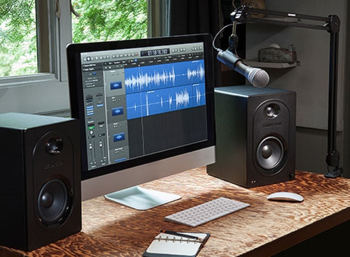 Imagen 8 de 8 de Monitores De Estudio Samson Mediaone M50 Activo Audio Par
