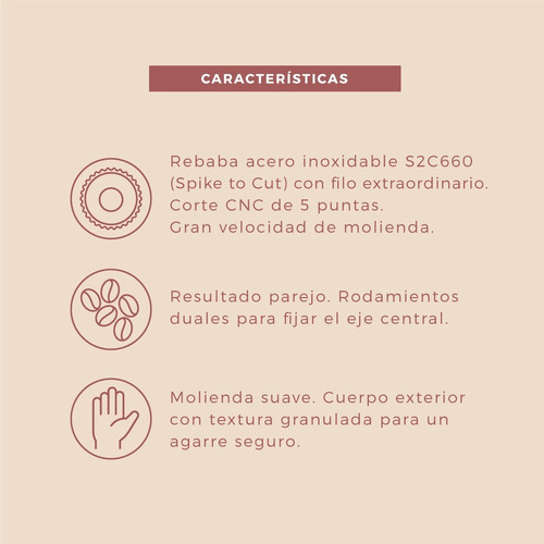 Imagen 6 de 7 de Molinillo Café Manual Timemore Chestnut C3 El Mejor!