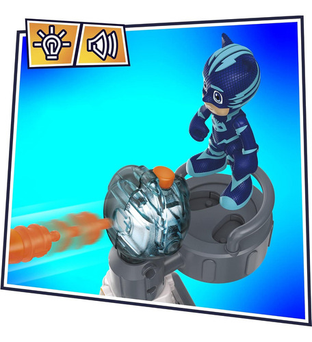 Vehículo De Construcción Pj Masks Romeo Con Luces Y