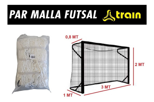 Red De Baby-futbol O Futsal 3.0 X 2.0 X 1.0 Mt Tipo Cajon