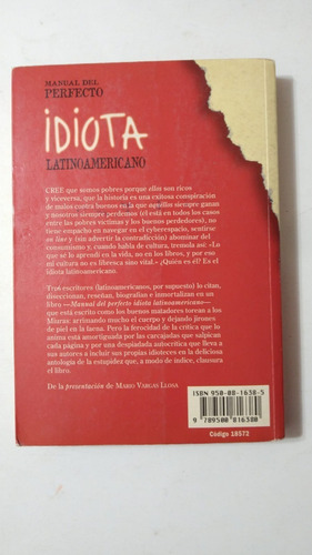 Manual Del Perfecto Idiota Latinoamericano-vargas Llosa-(72) (Usado)