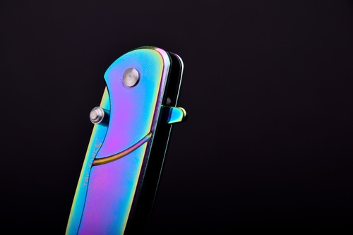 Imagen 9 de 10 de Cuchillo Navaja Rainbow Tornasolada Tac Force Speedster