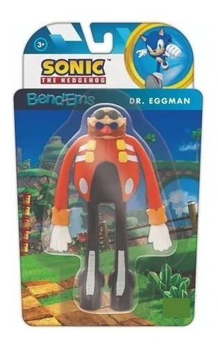 Muñeco Sonic Tapimovil Flexible Articulado Moldable 12cm