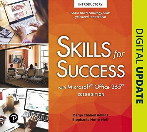 Skills For Success With Microsoft Office 2019 Introductory, De Adkins, Margo. Editorial Pearson, Tapa Blanda En Inglés, 2019