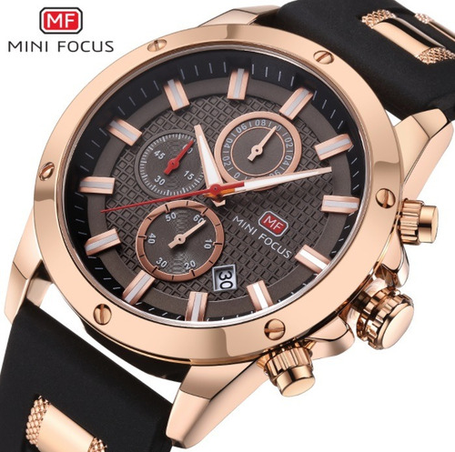 Relógio Masculino Original Dourado Minifocus Frete Gratis !!