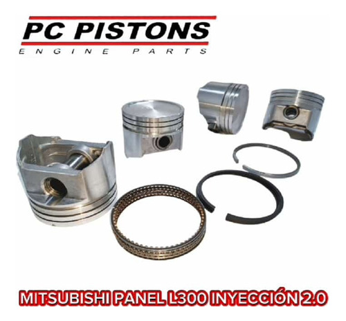 Pistones/anillos Mitsubishi Panel L300 2.0 Inyeccion 030 040