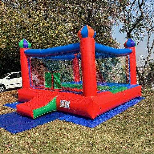 Castelinho Pula-pula 4x4m Castelo Inflável Premium Sem Motor