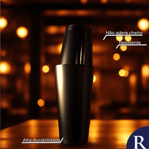Coqueteleira Inox Open Bar para Drinks 436ml - Ruvolo