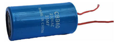 Capacitor De Trabajo 25mf/250vac Cbb60