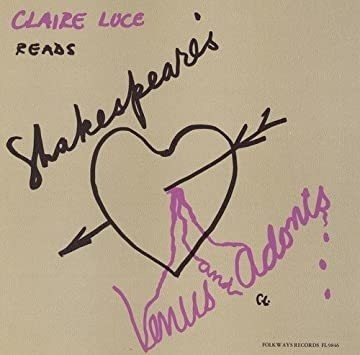 Luce Claire Venus & Adonis: By William Shakespeare Cd