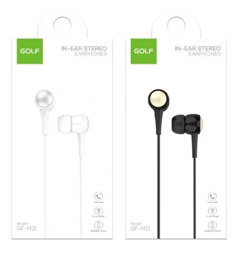 Auriculares Golf M21 Manos Libres Jack 3.5mm Varios Colores