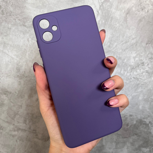 Funda Silicona Cubre Cámara Para Samsung Linea- Coolcase Violeta A06