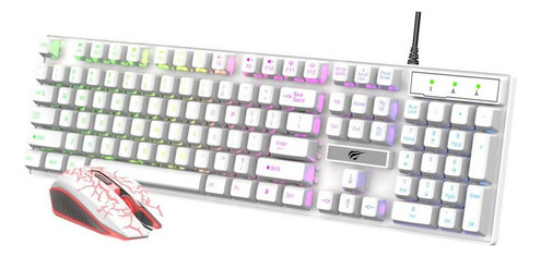 Combo Gamer Teclado Y Mouse Rgb Havit Kb101cm I Css ®