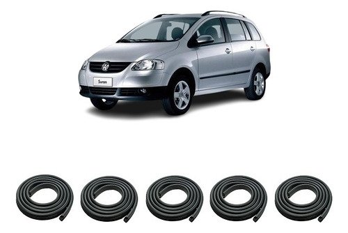 Vw Suran 2009 Burletes Para 4 Puertas + Baul Kit 5 Piezas