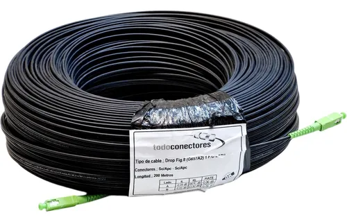 Patch Cord Drop Fibra Optica Conectorizado Sc/apc X200 Mts