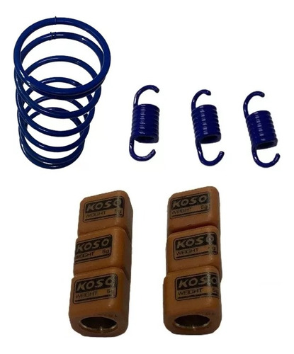 Kit Resortes Y Rodillos Racing 1000rpm Yamaha Bws100