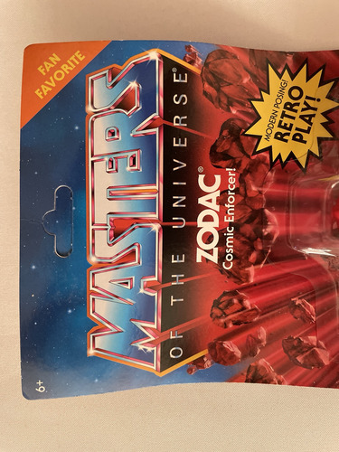 Zodac Motu Origins Fan Favorite Unpunched Cartón Maltratado (Usado)