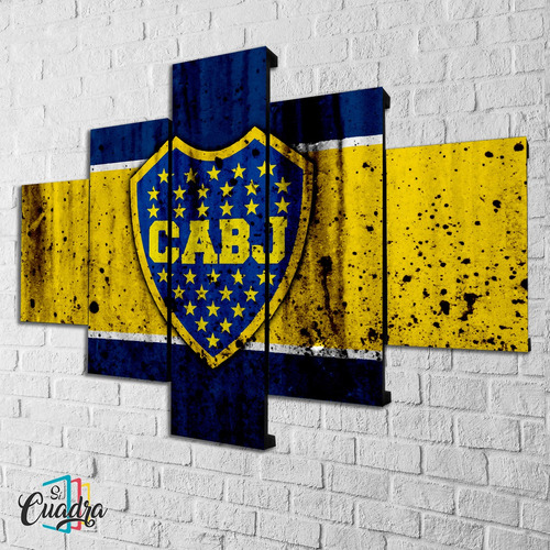 Cuadro Boca Juniors Bandera Decorativo Moderno Futbol