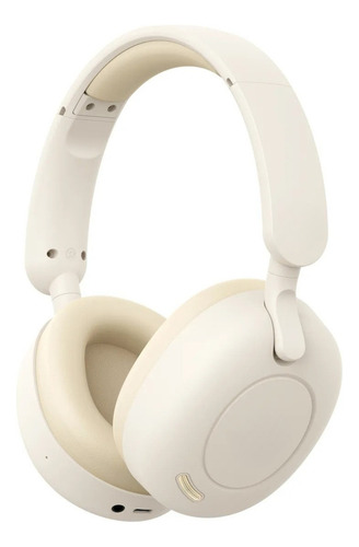 Audífonos Bluetooth 5.3 Igad Hi-res Inalámbricos Diadema Cancelación De Ruido Con Micrófono Y Cable Tipo C Beige