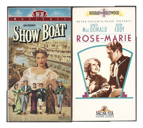 2 Vhs ¡ ! Show Boat Gardner / Rose Marie Musical Canto Baile