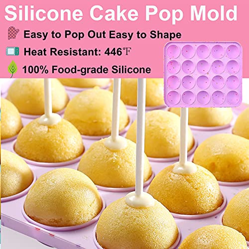 Juego Hacer Cake Pops Que Incluye Moldes De Silicona Pi...