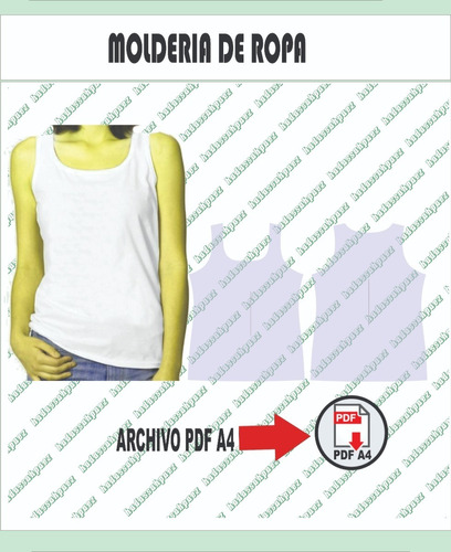 Molderia Imprimible En Pdf A4  Musculosa Mujer