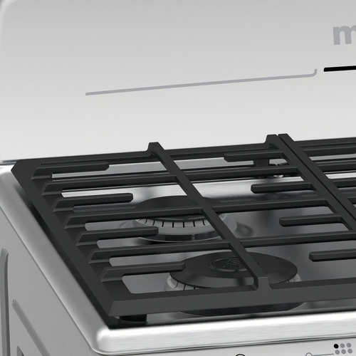 Cocina Mabe DiseñoEM7659BFI color plata mercury con puerta ciega 127V