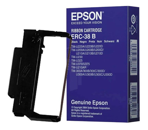 Cinta Epson Erc 38b Negra Original Tm U220 Matricial