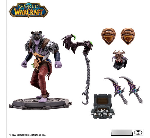 Muñeco Accion Mcfarlane 16cm World Of Warcraft Elfo M 166700