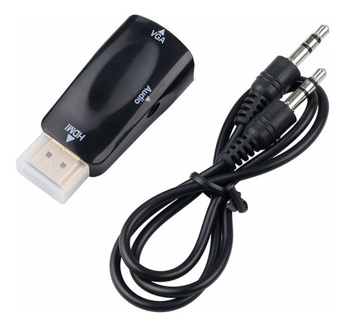 Adaptador Hdmi A Vga Entrada Hdmi Macho Adaptador Hdmi A Aud
