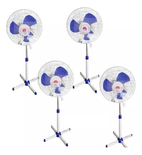 X4 Ventilador Turbo Pedestal Giratorio Silencioso Maka