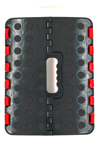 A Banco Plegable Grande Plástico Rojo 120kg Uso Rudo