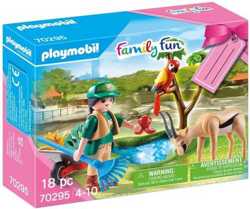 Figura Para Armar Playmobil Family Fun Zoológico 18 Pzs 3