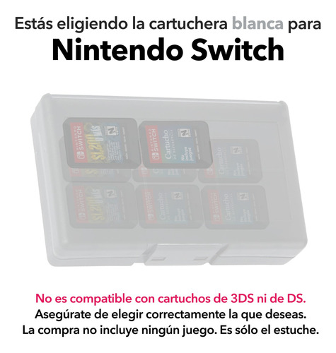 Estuche Porta Tarjetas Switch 3ds 2ds Ds Cartuchos 24 En 1