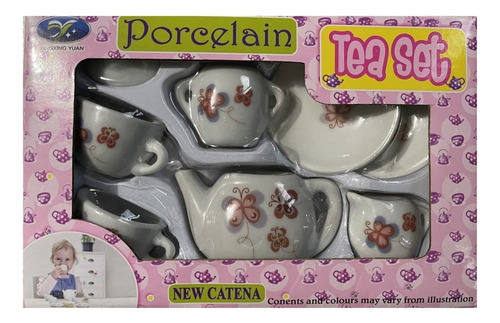 ~ Juego De Té For Niña Juguete Simil Porcelana