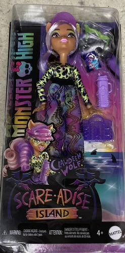 Muñeca Lobo Monster High Scare-paradise Island Clawdeen 2m