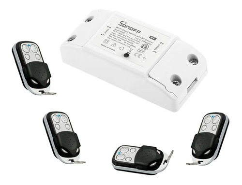 Sonoff Rf 433 Mhz Wifi + 4 Control Remoto Rf