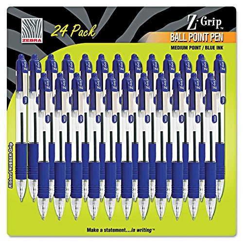 Zebra Pen Z-grip Retractable Ballpoint Pen, Medium Point, 1.