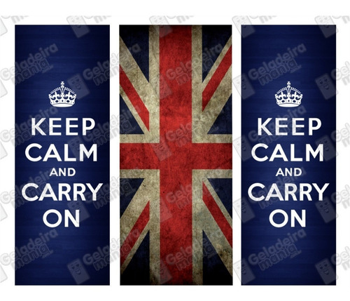 Imagem 3 de 3 de Adesivo Envelopamento Geladeira Bi010 Bandeira Inglaterra