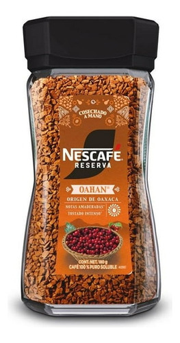 Café Nescafé Reserva Oahan De Oaxaca Frasco De 180g