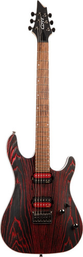 Guitarra Cort Kx300 Ebr Etched Black Red