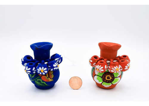 Mini Jarrita Cinco Jarros Arte Tradicional Mexicano (az...