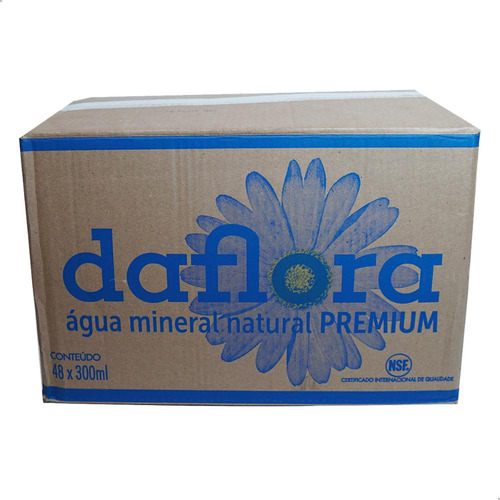 Caixa De Copo Água Mineral Daflora Sem Gás 300ml Com 48un
